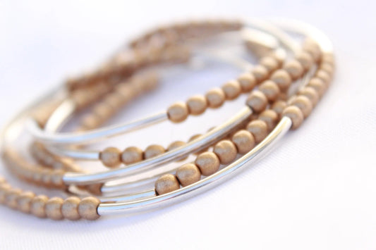 Cecelia Designs Six Wrap Layering Bracelets Jewelry CECELIA DESIGNS 