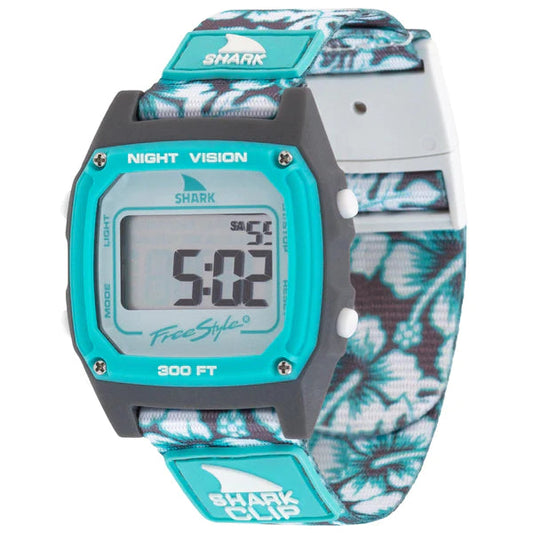 FREESTYLE Shark Classic Clip Aqua Hibiscus Watches FREESTYLE 