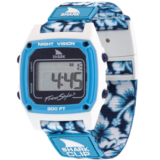 FREESTYLE Shark Classic Clip Blue Hibiscus Watches FREESTYLE 