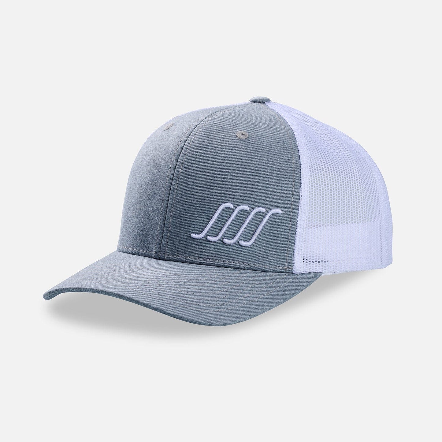 South Swell SSSS Embroidered Trucker Hat Hats SOUTH SWELL Heather Grey / White 