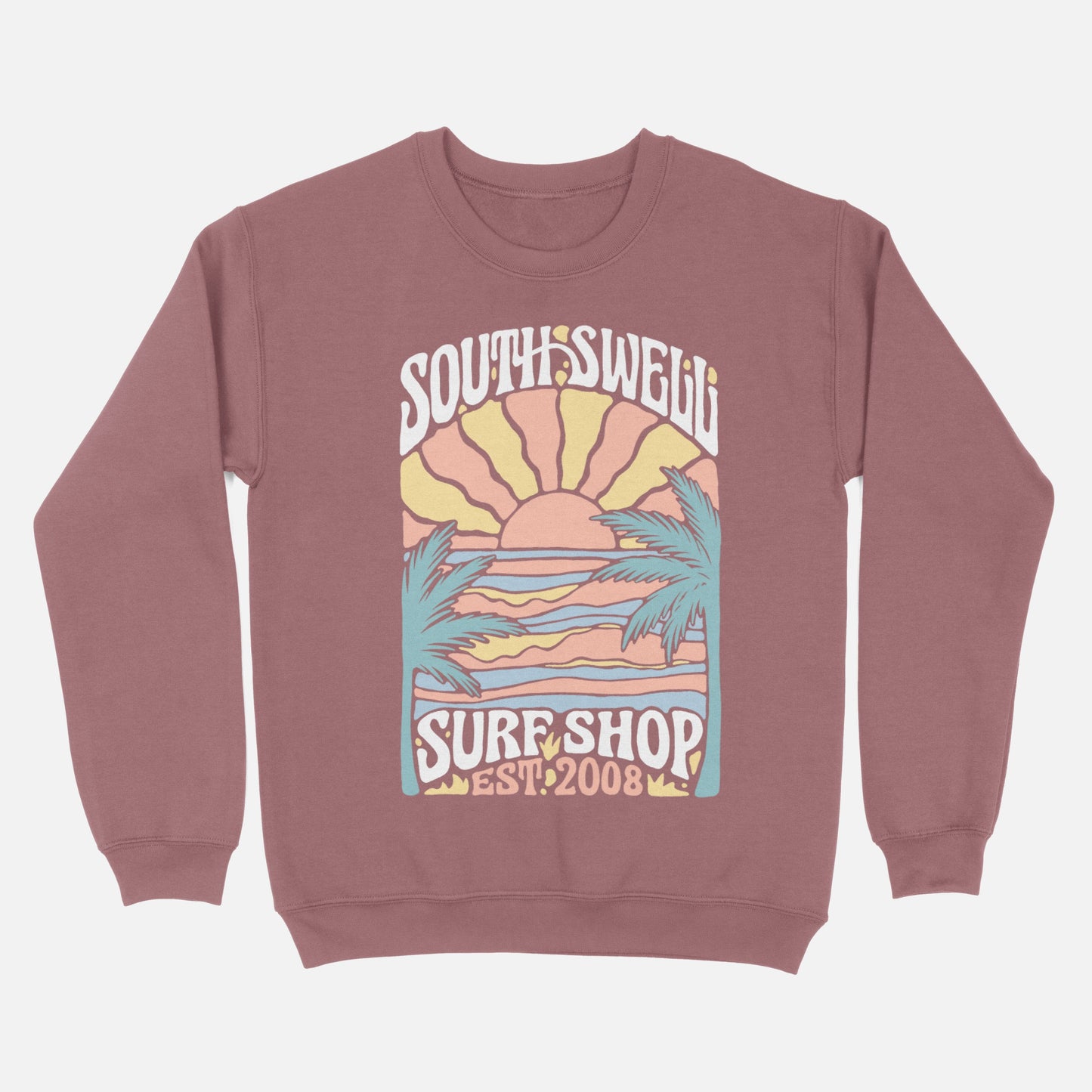 South Swell Sunrise Pigment Dyed Crewneck W Sweaters & Fleece SOUTH SWELL 