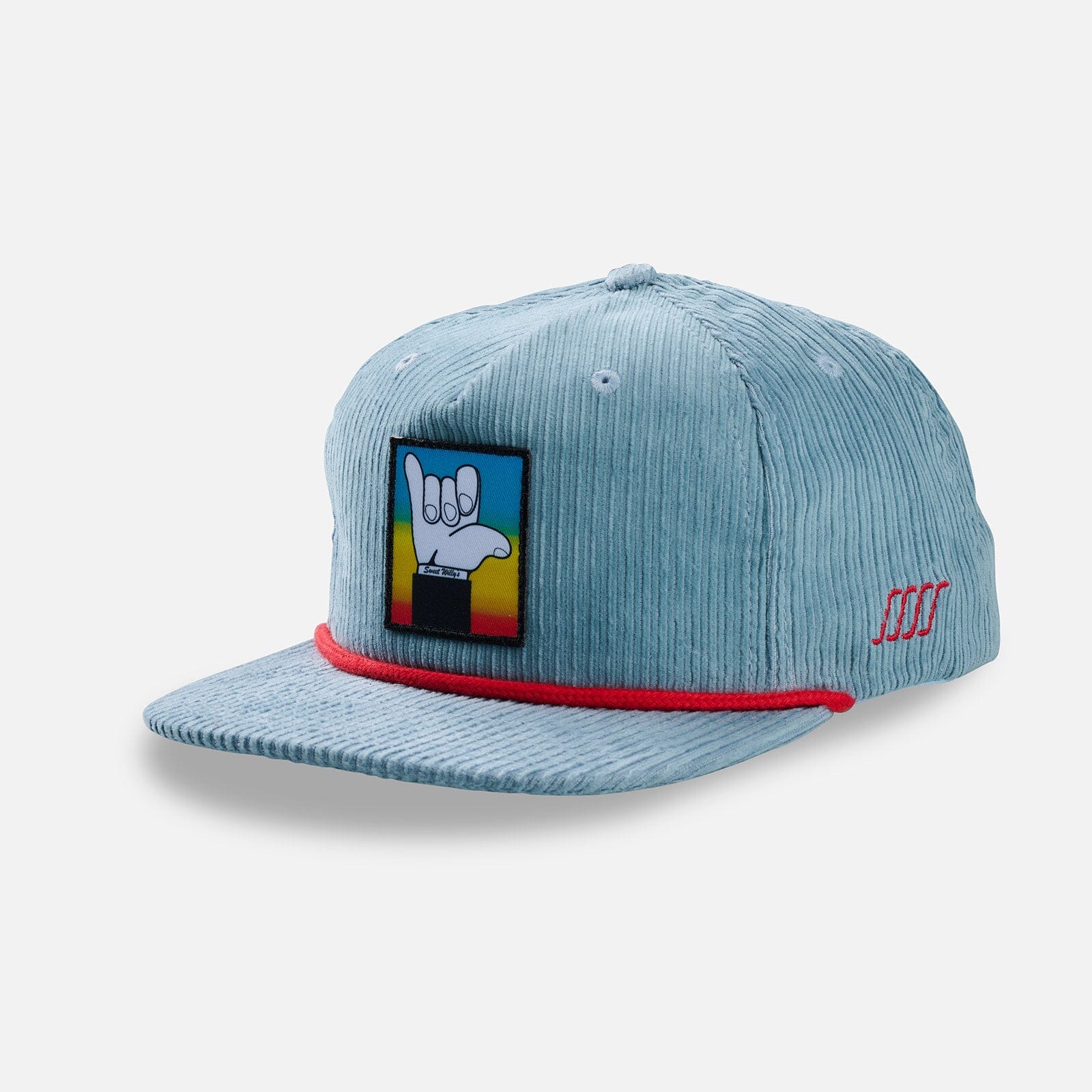 South Swell X Sweet Willy's Corduroy Rope Hat Hats SOUTH SWELL Blue Grey/ Red Rope 