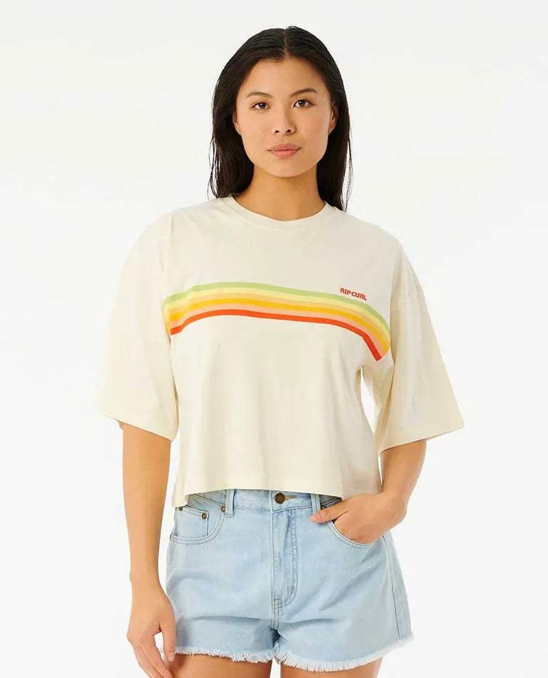 Ripcurl Eventide Heritage Crop Tee Apparel & Accessories > Clothing RIPCURL WOMENS 