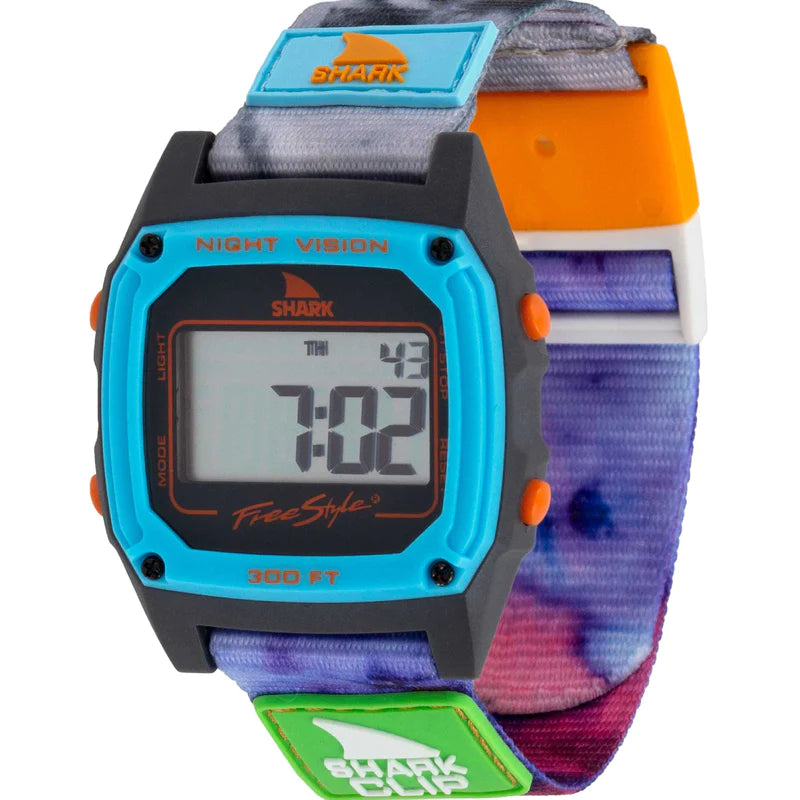 SHARK Classic Clip Tie Dye Magenta Blue WATCHES FREESTYLE 