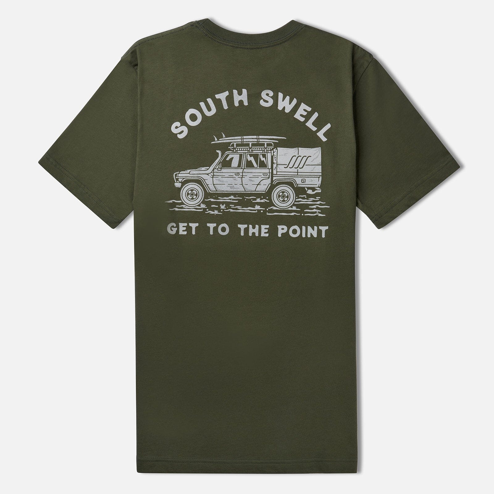 SOUTH SWELL Get To The Point Tee M Tees SOUTH SWELL S Military Green 