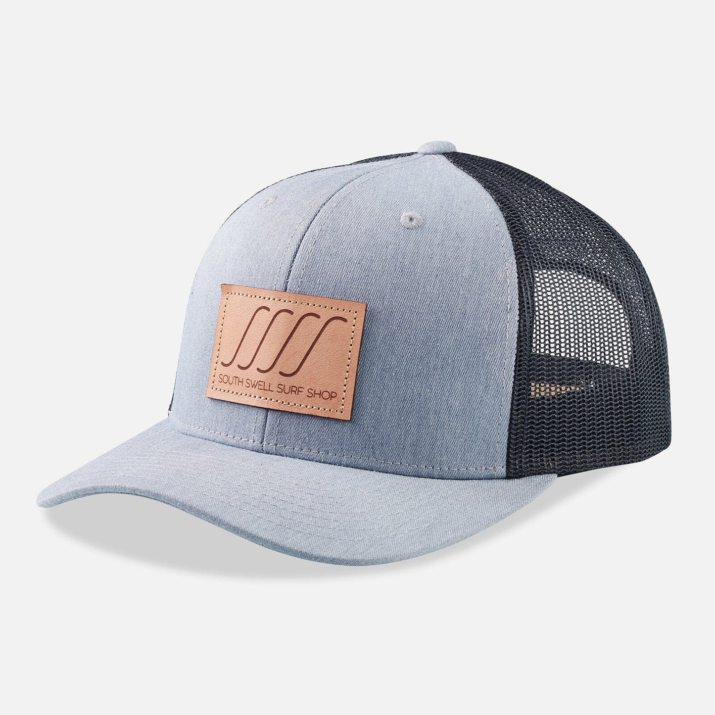 South Swell Leather Patch Trucker Hat Hats SOUTH SWELL 