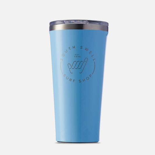 South Swell Shaka Corkcicle Tumbler Drinkware SOUTH SWELL Baby Blue 16oz 