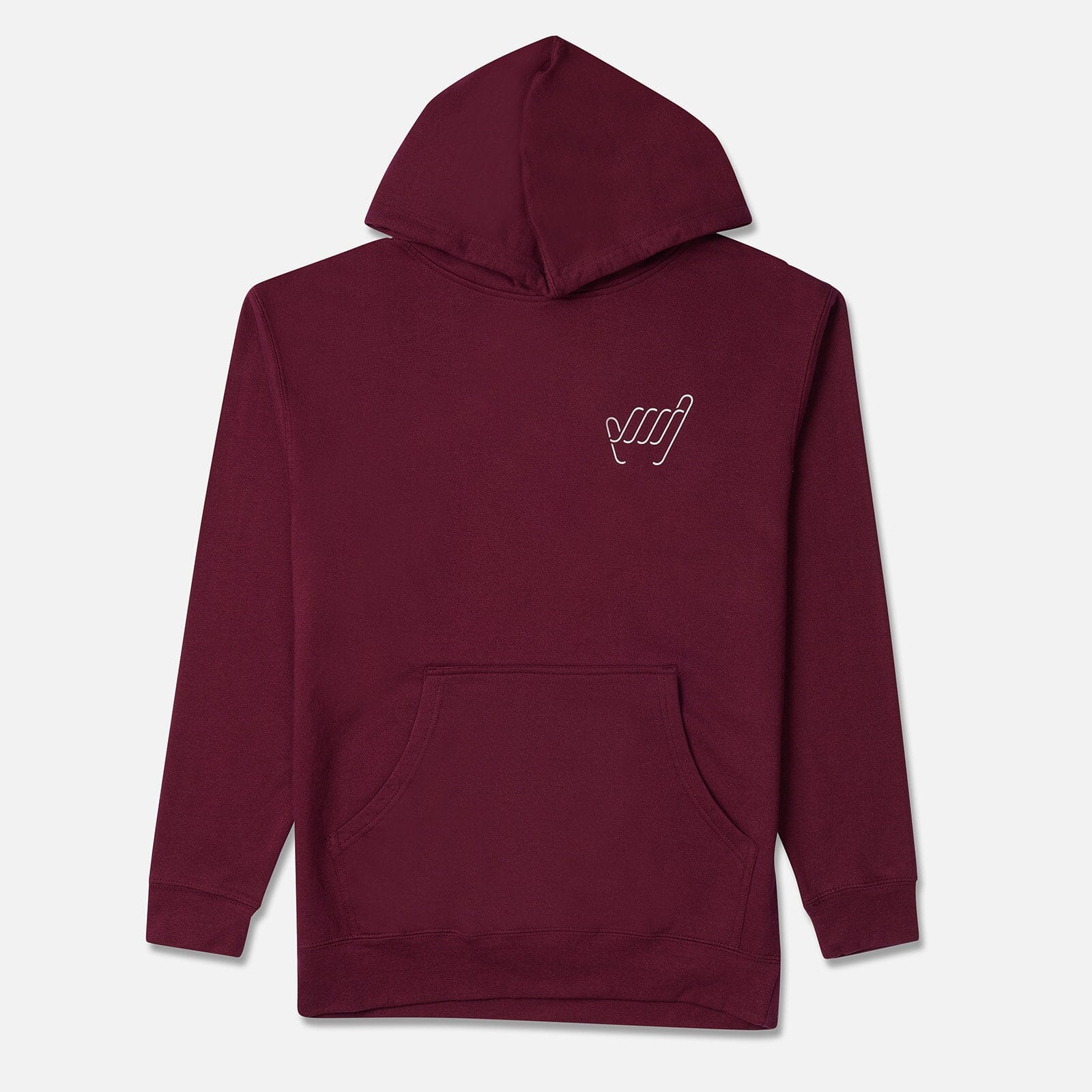 South Swell Shaka Hoodie Maroon Apparel & Accessories SOUTH SWELL 