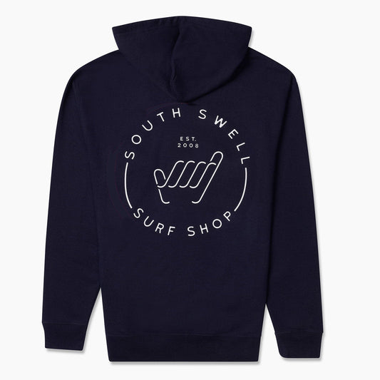 South Swell Shaka Hoodie Navy Apparel & Accessories SOUTH SWELL 