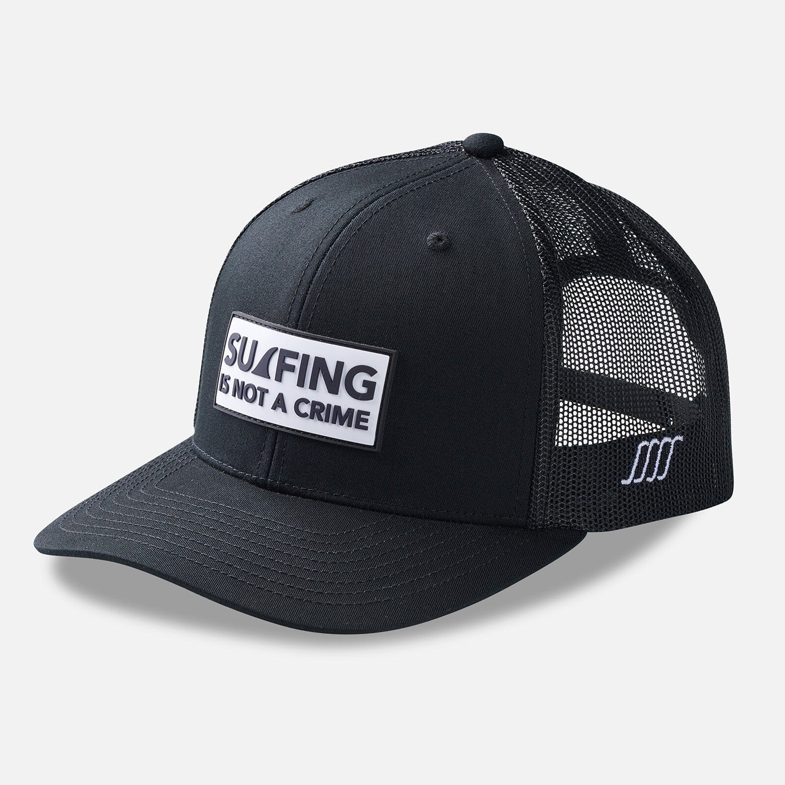 SOUTH SWELL Surfing is Not a Crime Trucker Hat Hats SOUTH SWELL 
